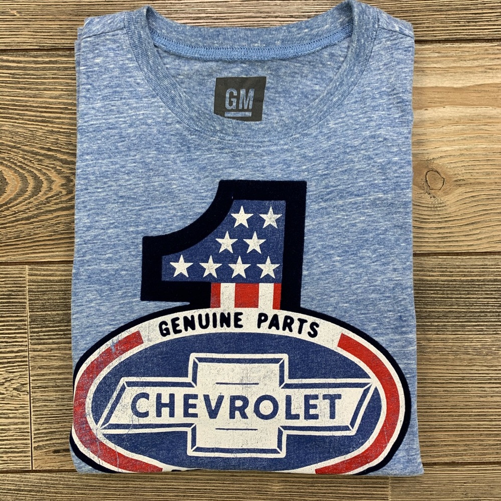GM General Motors Chevrolet #1 Genuine Parts Tee